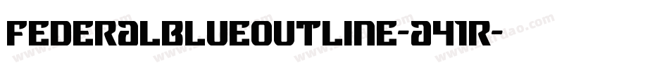 FederalBlueOutline-a41R字体转换