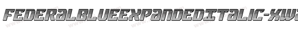 FederalBlueExpandedItalic-Xwaj字体转换