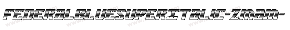 FederalBlueSuperItalic-Zmam字体转换