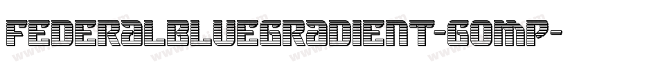 FederalBlueGradient-gOMP字体转换