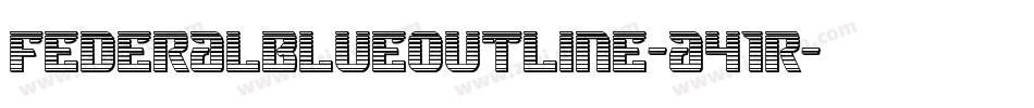 FederalBlueOutline-a41R字体转换