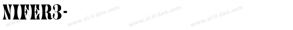 NIFER3字体转换