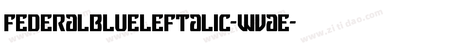 FederalBlueLeftalic-WvaE字体转换