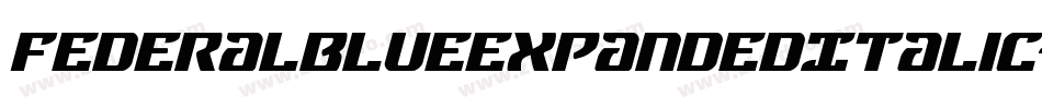 FederalBlueExpandedItalic-Xwaj字体转换