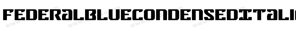 FederalBlueCondensedItalic-PBAx字体转换