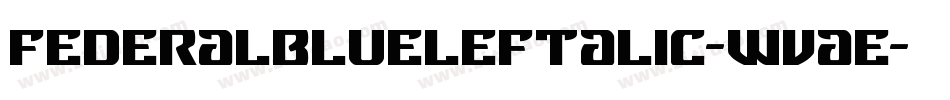 FederalBlueLeftalic-WvaE字体转换