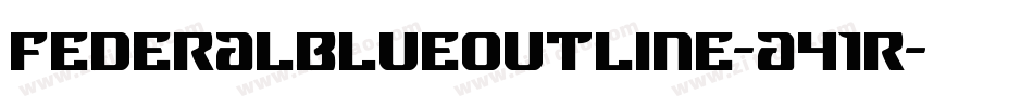 FederalBlueOutline-a41R字体转换