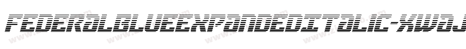 FederalBlueExpandedItalic-Xwaj字体转换