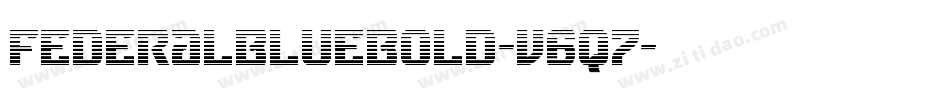 FederalBlueBold-v6q7字体转换