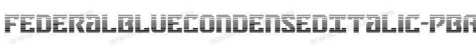 FederalBlueCondensedItalic-PBAx字体转换