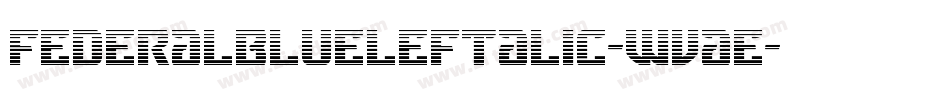 FederalBlueLeftalic-WvaE字体转换