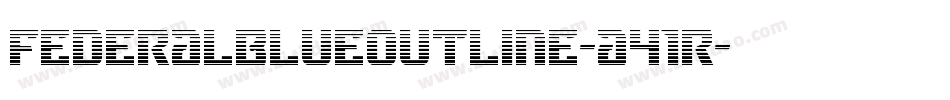 FederalBlueOutline-a41R字体转换