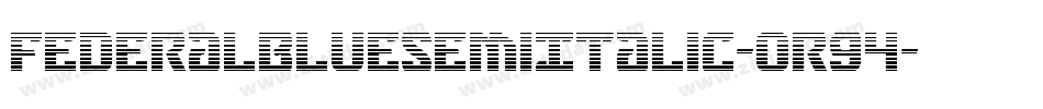FederalBlueSemiItalic-OR94字体转换