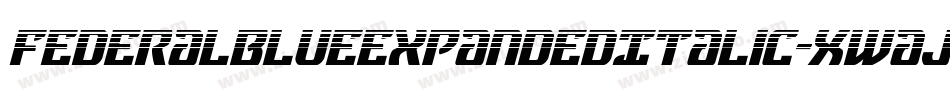 FederalBlueExpandedItalic-Xwaj字体转换