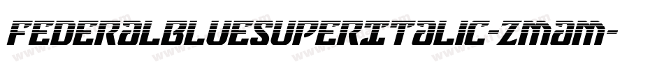FederalBlueSuperItalic-Zmam字体转换