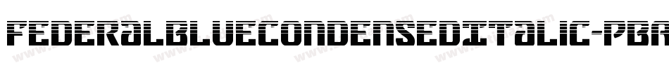 FederalBlueCondensedItalic-PBAx字体转换