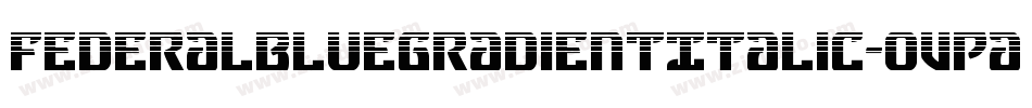 FederalBlueGradientItalic-oVPa字体转换