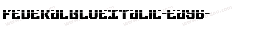 FederalBlueItalic-eaY6字体转换