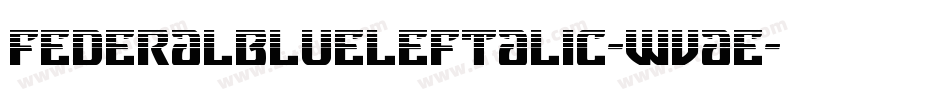 FederalBlueLeftalic-WvaE字体转换