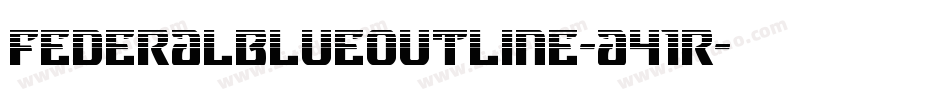 FederalBlueOutline-a41R字体转换
