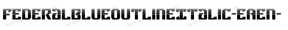FederalBlueOutlineItalic-EAen字体转换