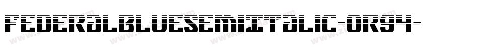 FederalBlueSemiItalic-OR94字体转换