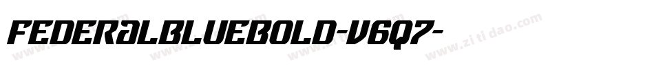 FederalBlueBold-v6q7字体转换