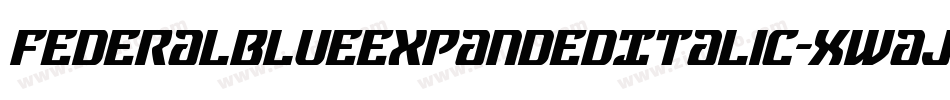 FederalBlueExpandedItalic-Xwaj字体转换