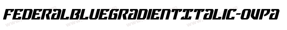 FederalBlueGradientItalic-oVPa字体转换