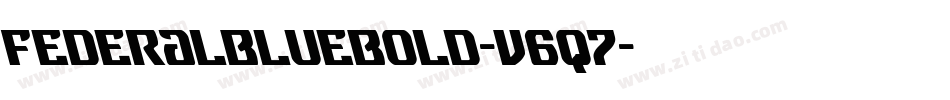 FederalBlueBold-v6q7字体转换