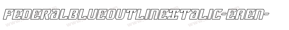 FederalBlueOutlineItalic-EAen字体转换