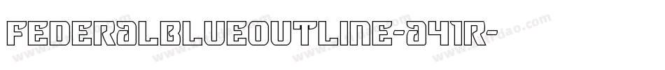FederalBlueOutline-a41R字体转换