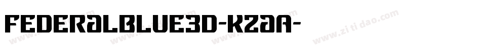 FederalBlue3D-KzaA字体转换