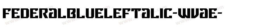 FederalBlueLeftalic-WvaE字体转换