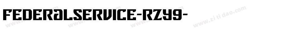 FederalService-rZY9字体转换