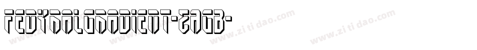 FedyralGradient-ZAGB字体转换