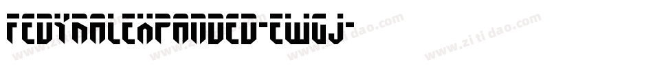 FedyralExpanded-EwGj字体转换