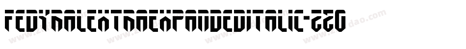 FedyralExtraExpandedItalic-zZ03字体转换