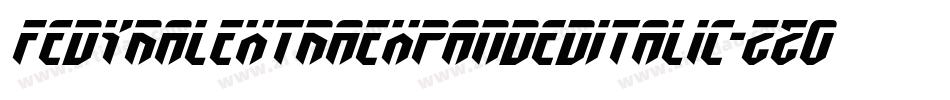 FedyralExtraExpandedItalic-zZ03字体转换