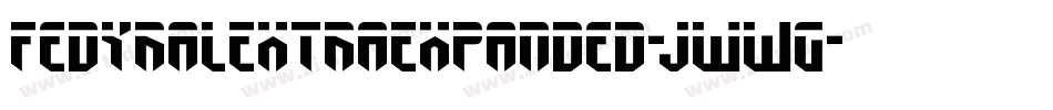 FedyralExtraExpanded-jwWG字体转换