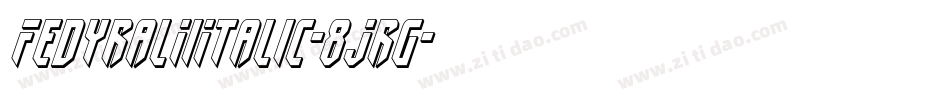 FedyralIiItalic-8Jrg字体转换