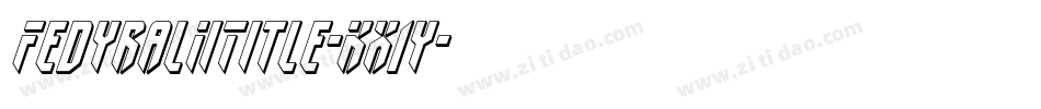 FedyralIiTitle-KX1y字体转换