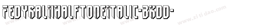 FedyralIiHalftoneItalic-BKdd字体转换
