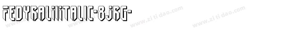 FedyralIiItalic-8Jrg字体转换