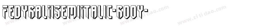 FedyralIiSemiItalic-ro0y字体转换