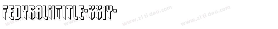 FedyralIiTitle-KX1y字体转换