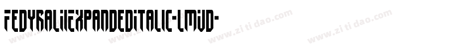 FedyralIiExpandedItalic-lmVd字体转换
