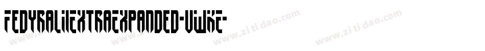 FedyralIiExtraExpanded-vWKE字体转换