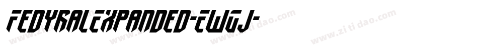 FedyralExpanded-EwGj字体转换