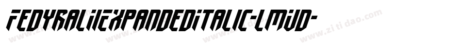FedyralIiExpandedItalic-lmVd字体转换